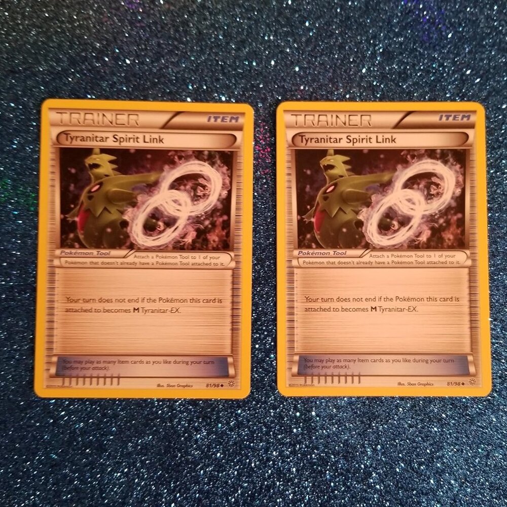 Pokemon® Card Lot 002 Cards TYRANITAR SPIRIT LINK Pokemon Ancient Origins 81/98